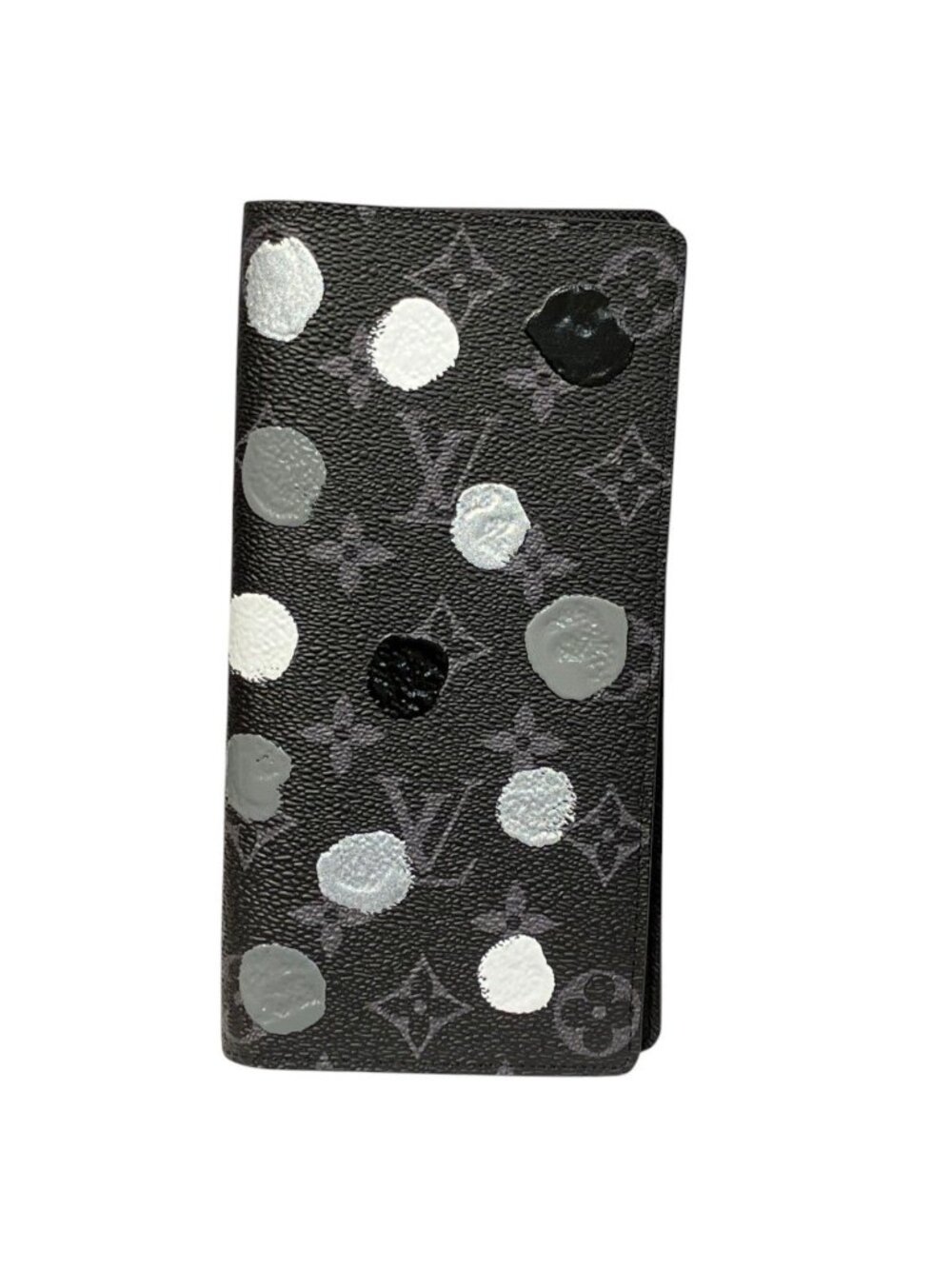 Louis Vuitton Portefeuille Brazza Yayoi Kusama Collaboration Monogram Eclipse